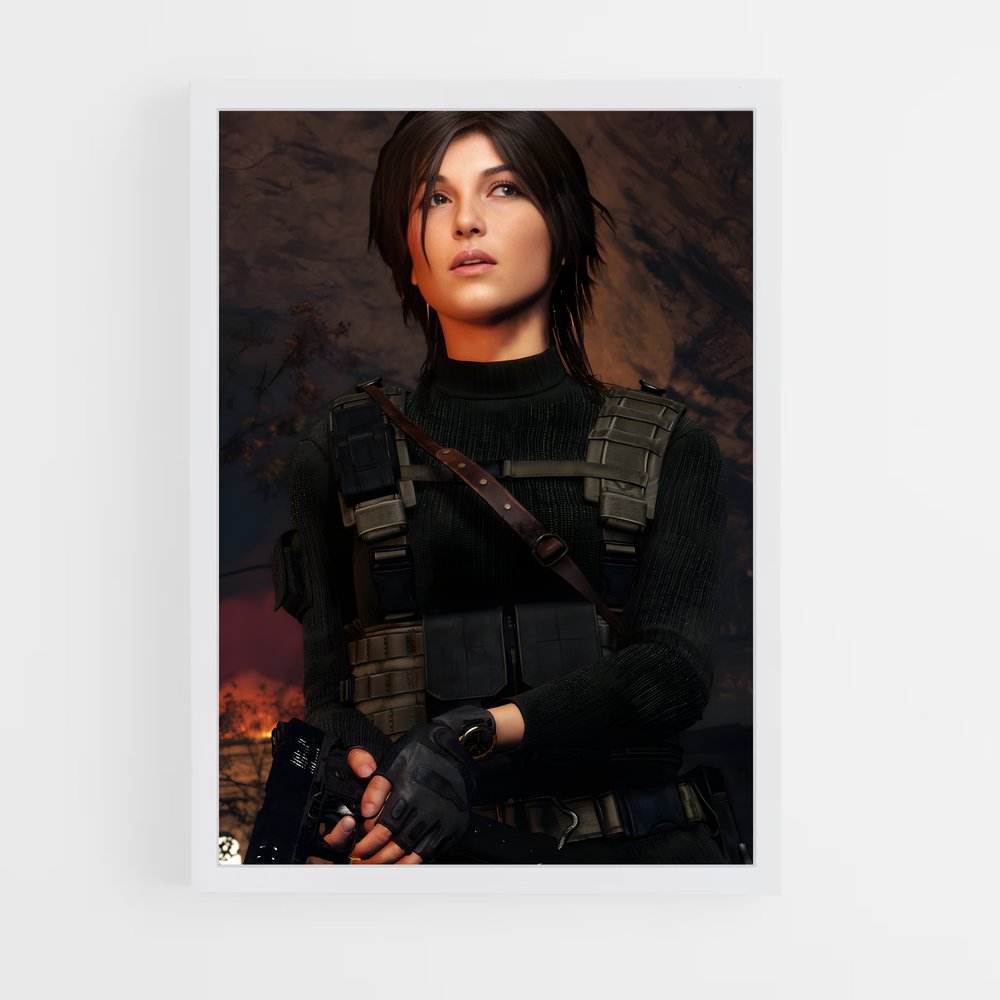 Poster Lara en Action – affiche Tomb raider (vue 3)